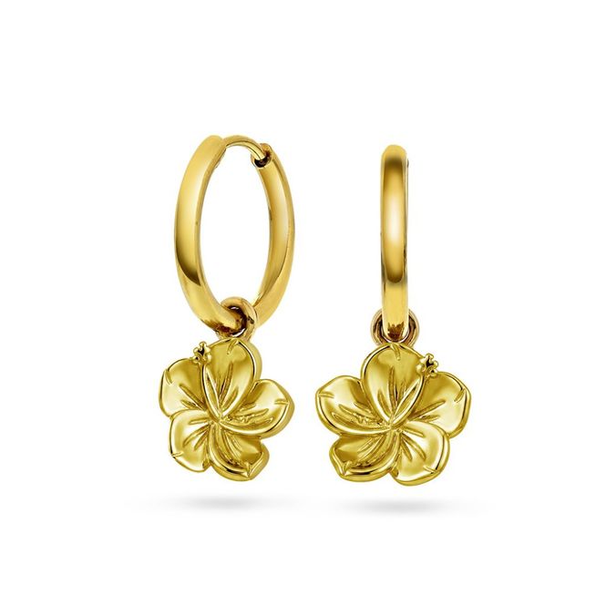 Hovedbilde Hibiscus hoops i forgylt stål 29200