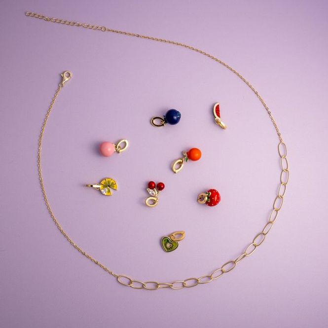 Hovedbilde CHARMS SANDRA LYNG BY PAN Frukt charms pakke 