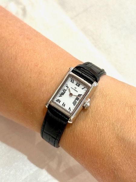 Timeless Svart Sølvfarget Stål, Hvit 19 x 28 mm