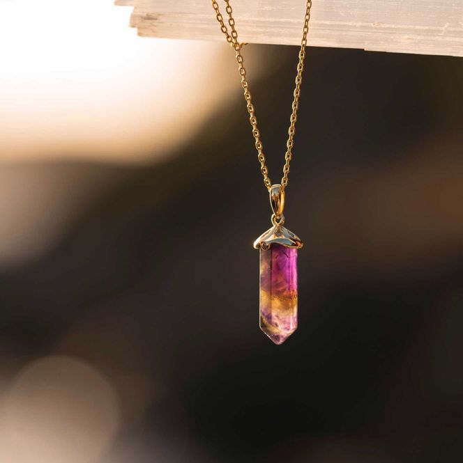 Hovedbilde INTUITION pendelsmykke med ametyst 221420